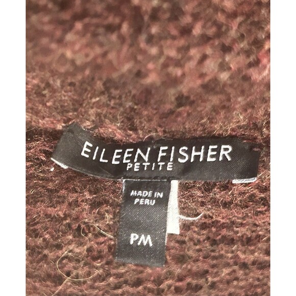 Eileen Fisher Petite Medium 100% Baby Alpaca Long Sleeve Cardigan - Picture 5 of 11